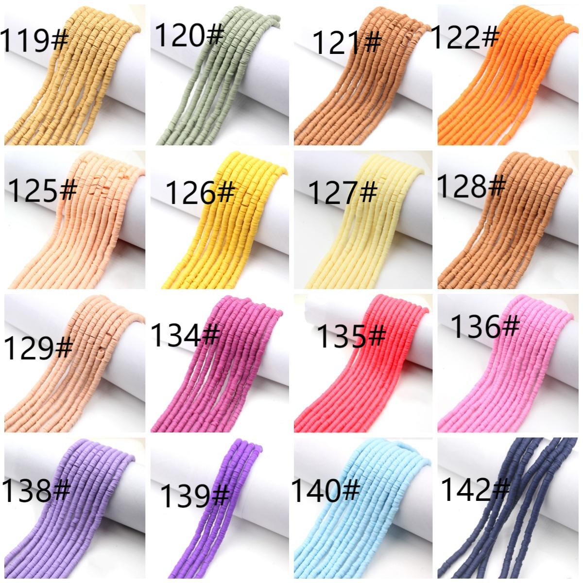 【Color 85#-155#】1 Strand- 16" 6mm vinyl Heishi beads, polymer clay beads