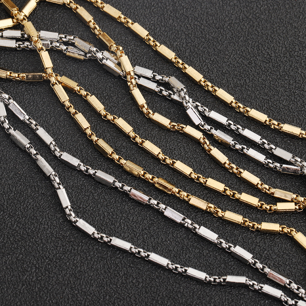 C1713 Square Pearl Tube chain