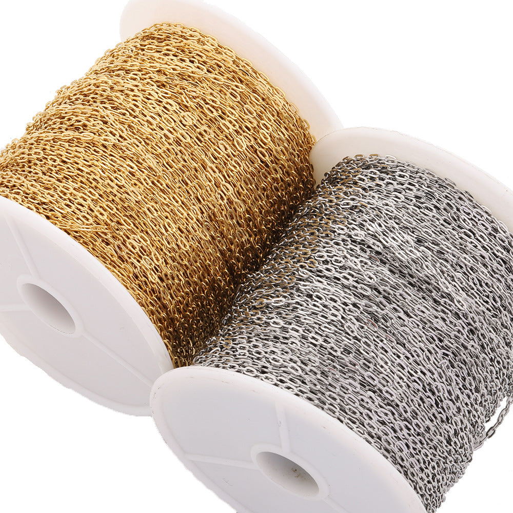 C1606 1.5mm Mini Paper clip Chain
