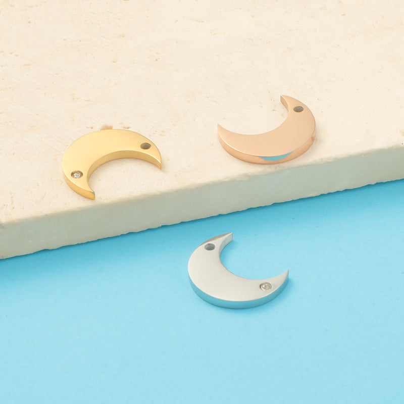 Diamond moon charm