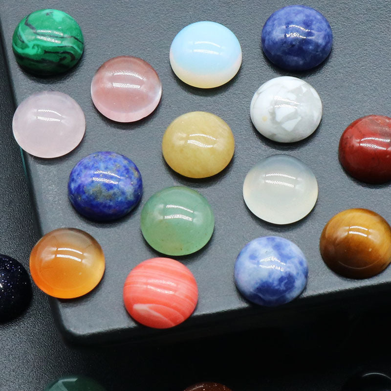 10Pcs 10mm Round shape stone cabochon