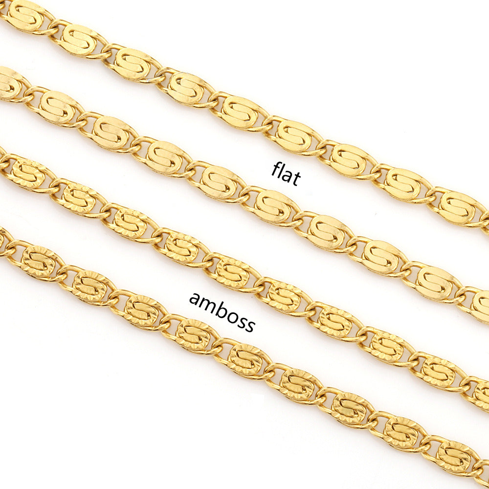 C1583 3mm Greek Key / Meander Chain