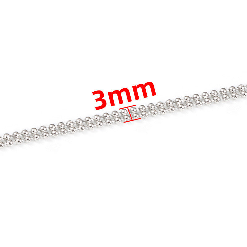 C577 3mm Double beads chain