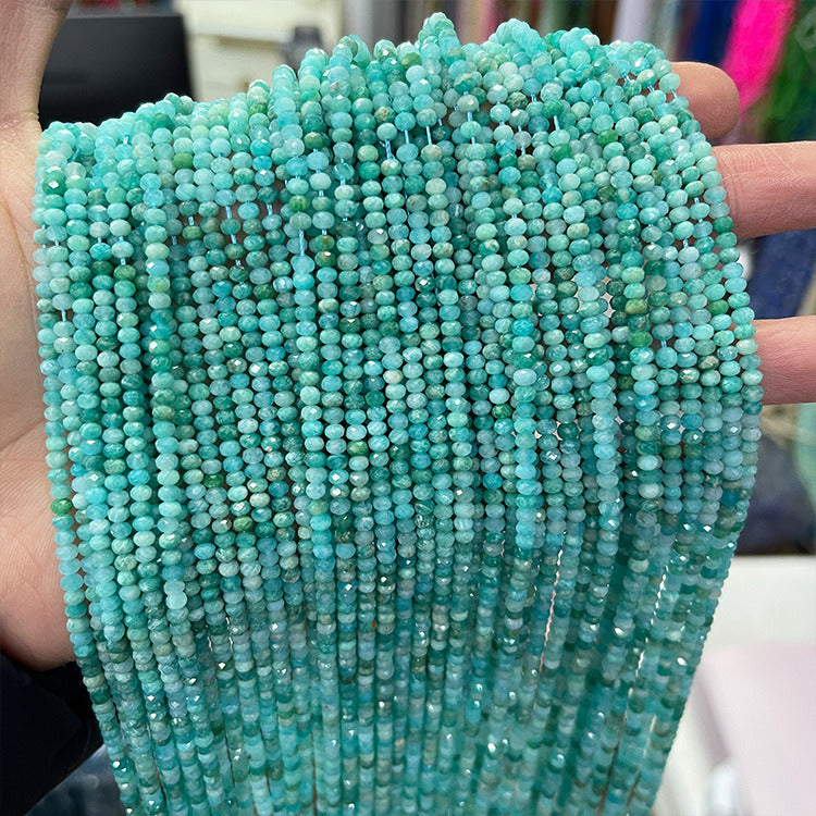 2x3mm Wheel Shape Natural Faceted stone beads for jewelry DIY