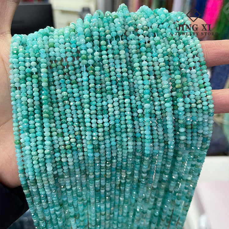 2x3mm Wheel Shape Natural Faceted stone beads for jewelry DIY