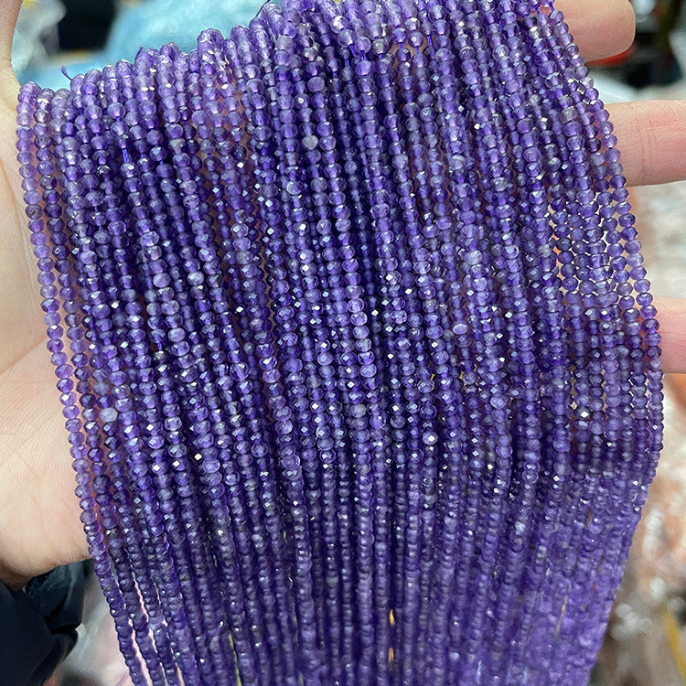 2x3mm Wheel Shape Natural Faceted stone beads for jewelry DIY