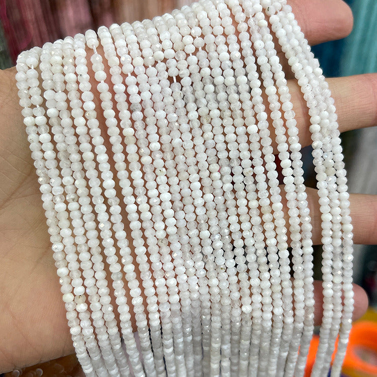 2x3mm Wheel Shape Natural Faceted stone beads for jewelry DIY