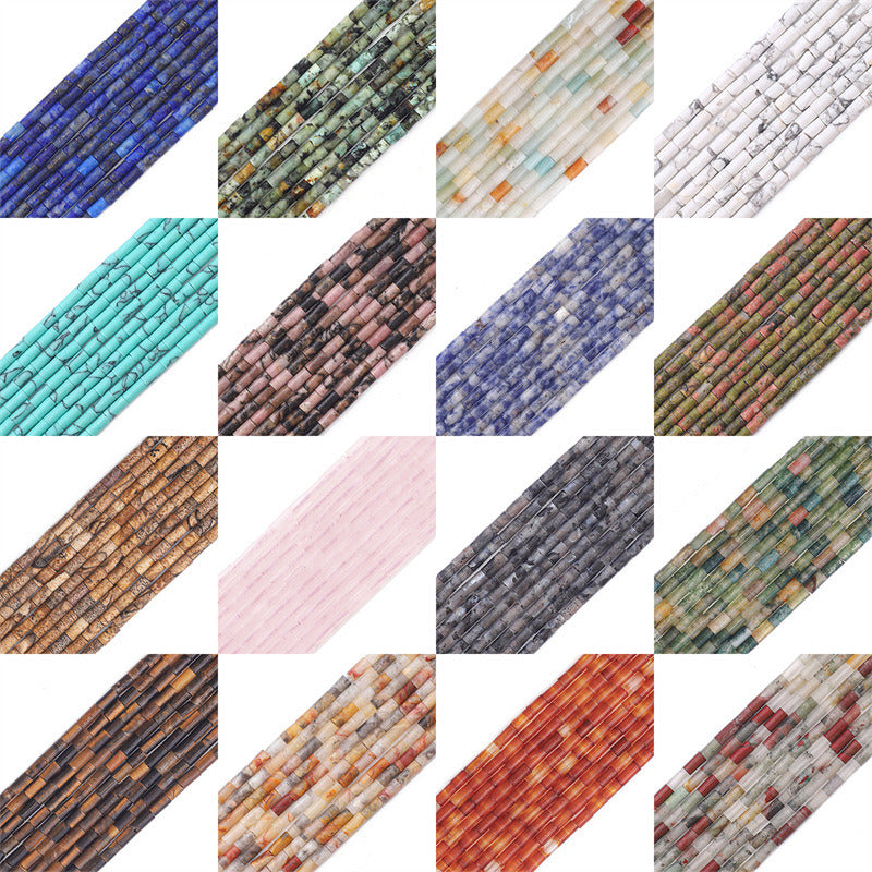 2*4mm bugle tube crystal beads for DIY jewelry