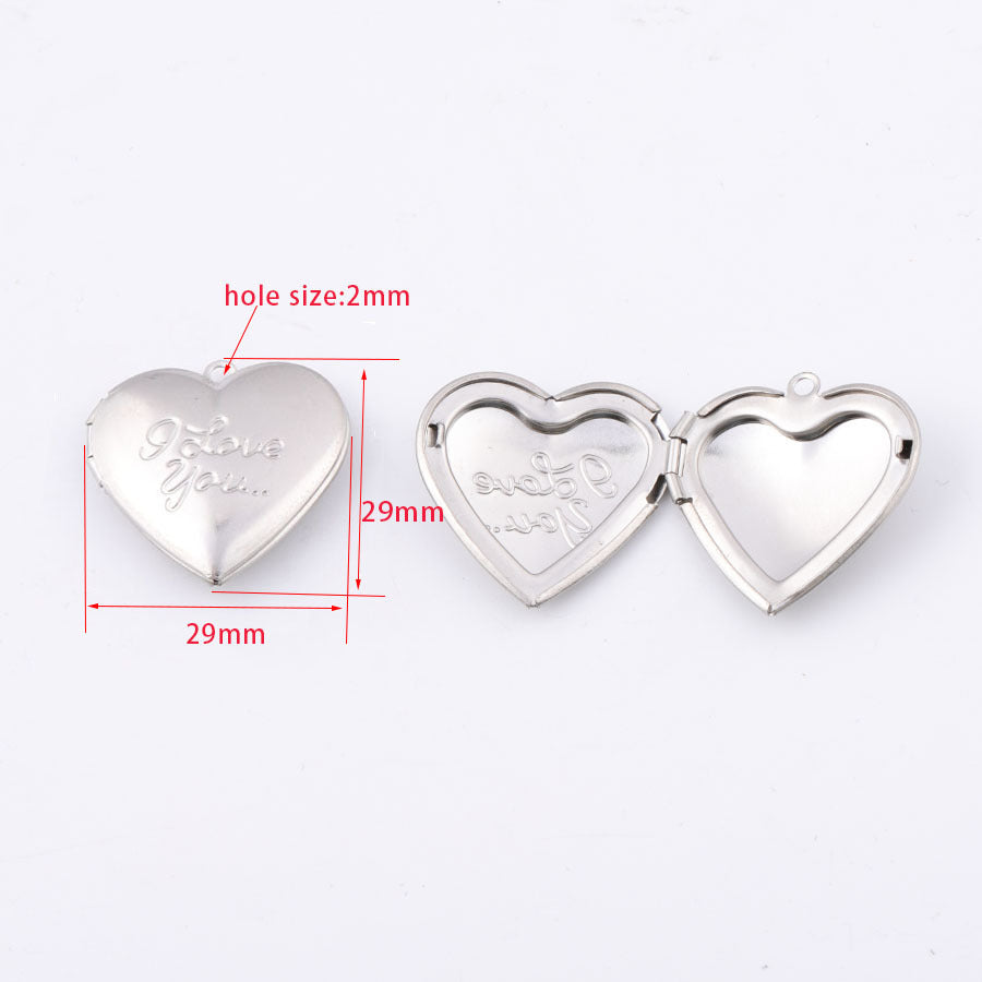 "I love you" heart lockets