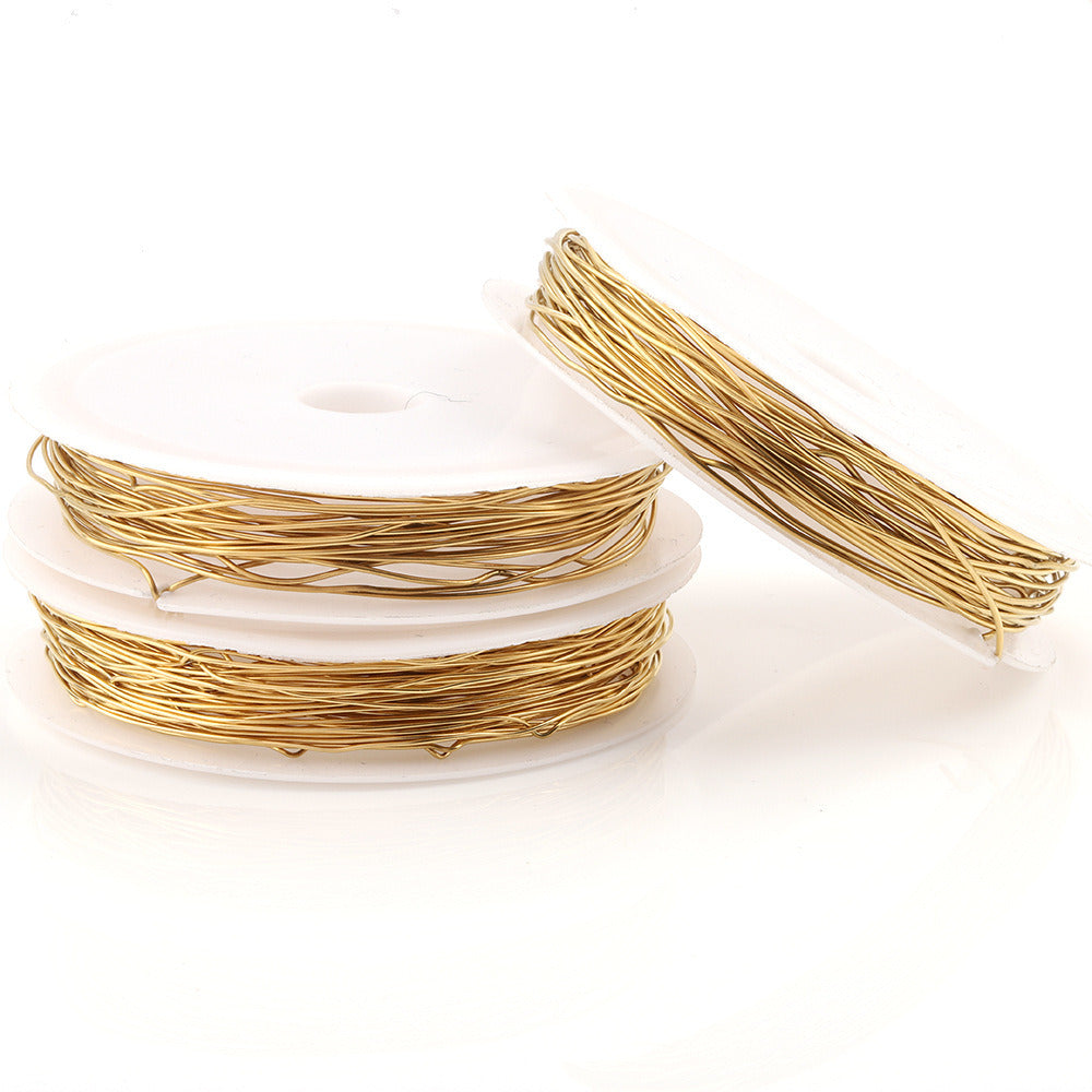 10m/reel 18K Gold Stainless Steel Flexible Wire