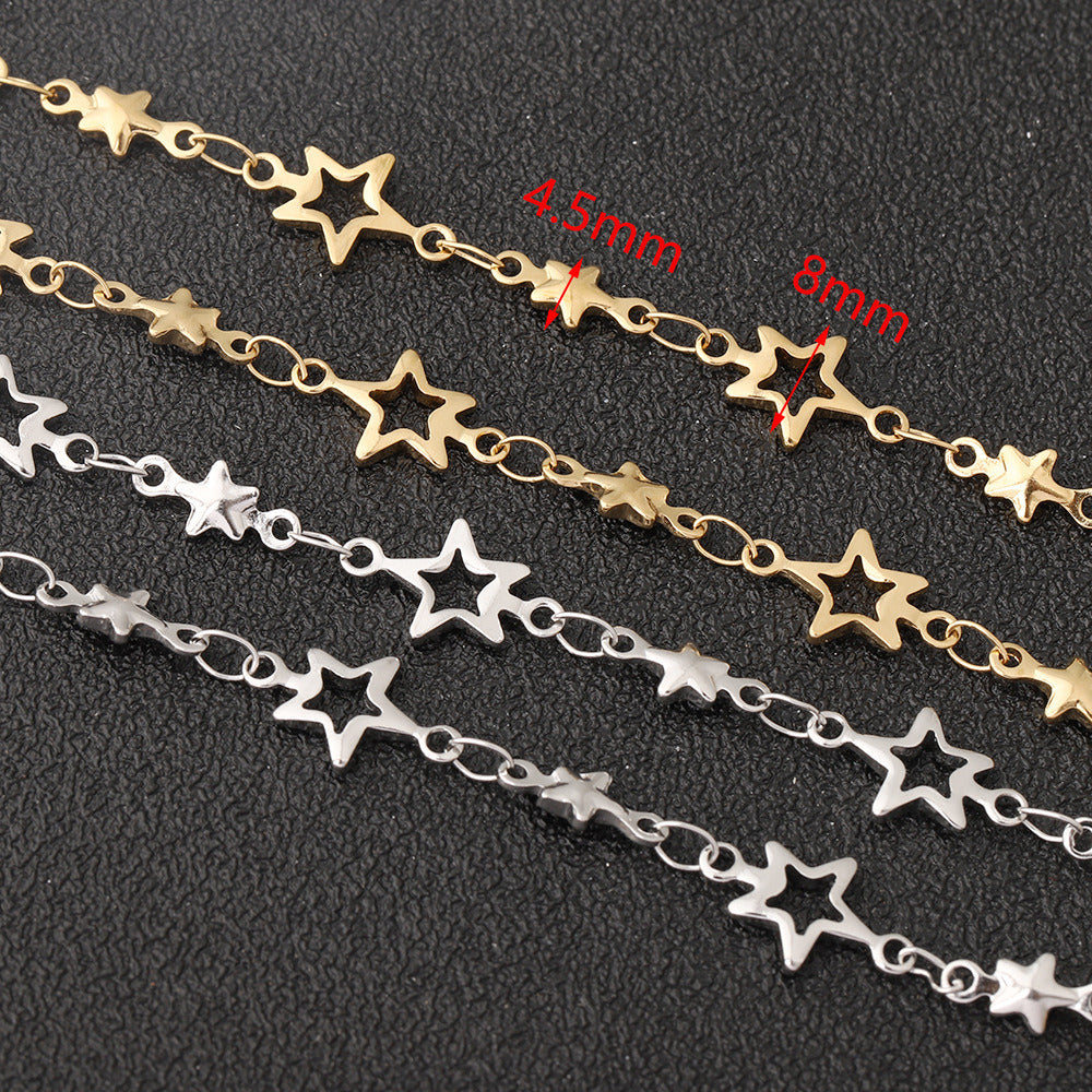 C1674 Stars Stainless Steel chain