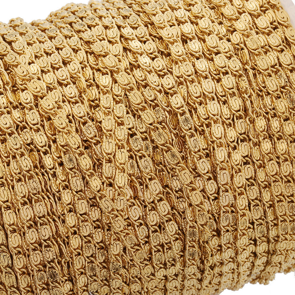 C1583 3mm Greek Key / Meander Chain