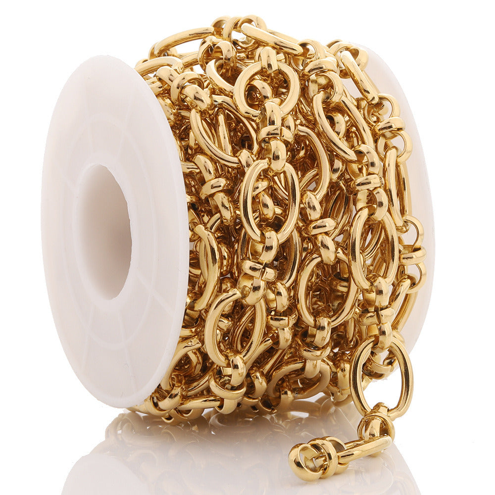 C1554 10/6mm 3:1 circle chain-Vacuum Plating Waterproof Stainless steel chain