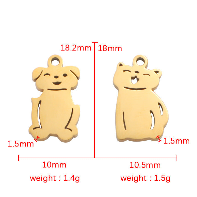 Cat and dog charm