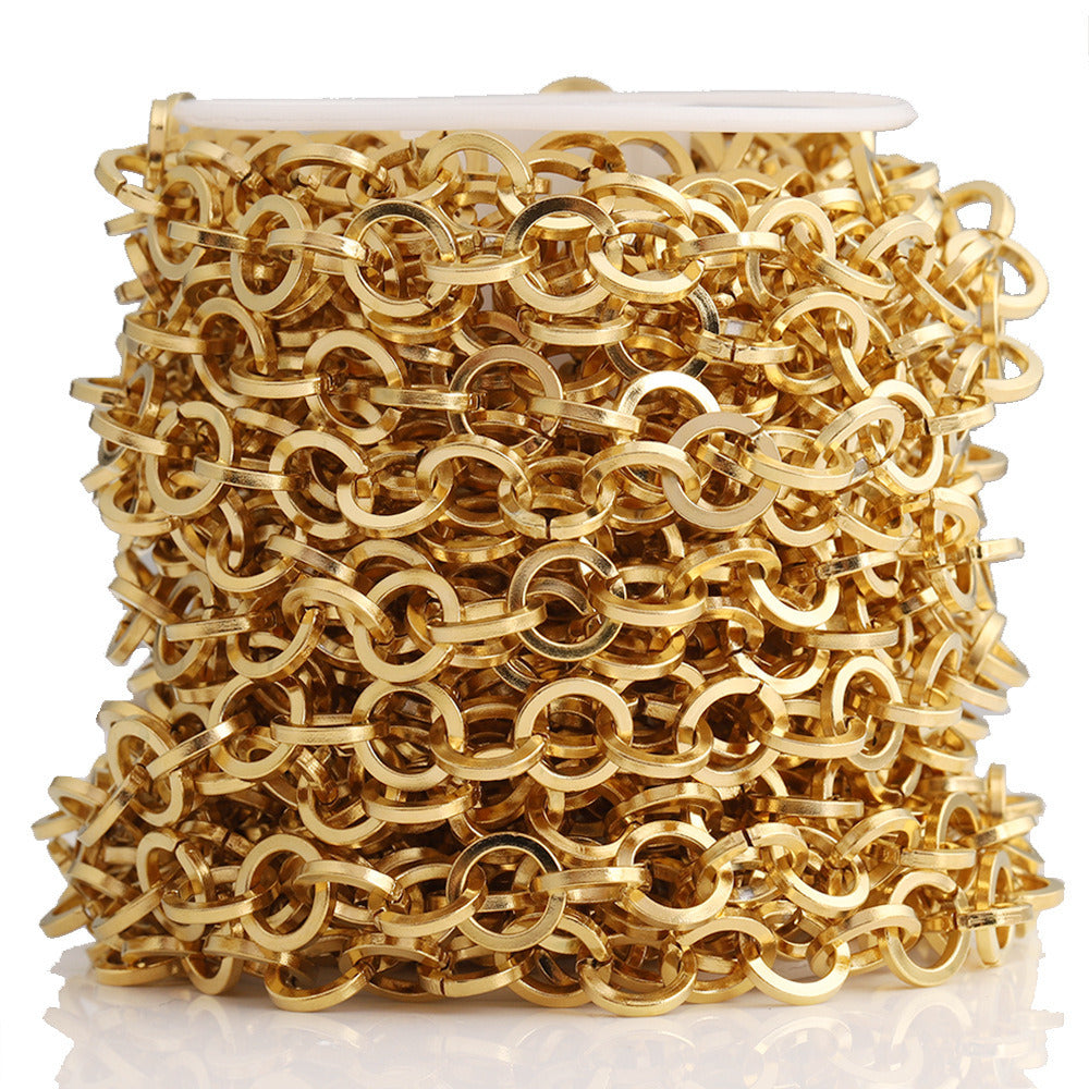 C1656 9mm Square wire circle chain