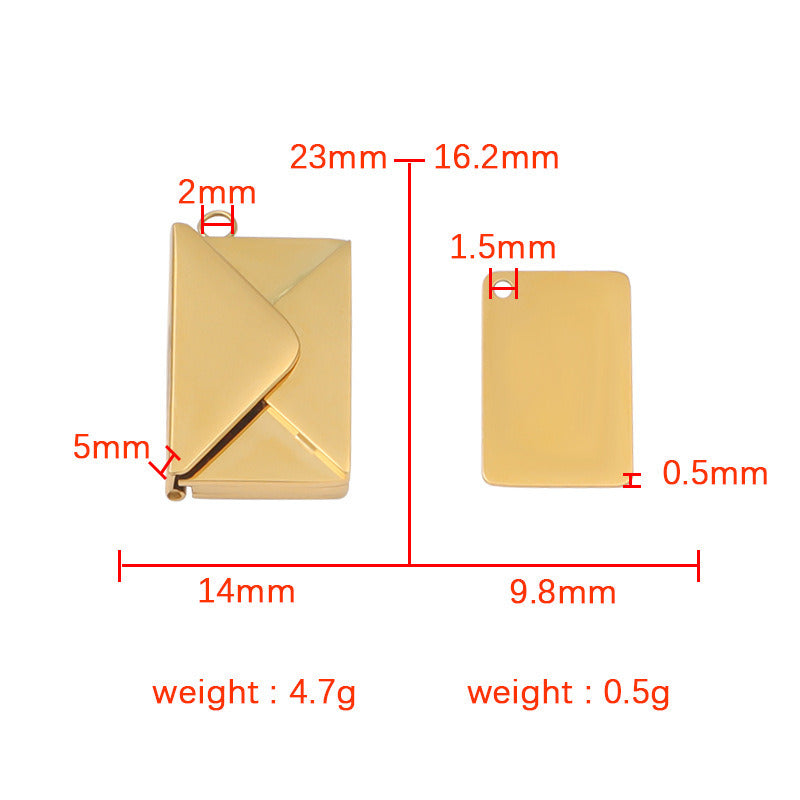Letters charm that can be engraved for DIY