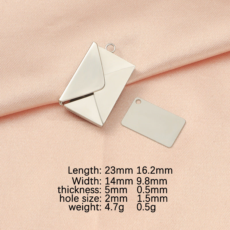 Letters charm that can be engraved for DIY