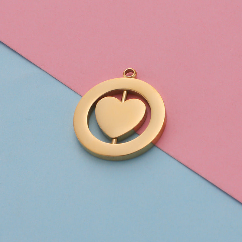 Rotatable heart Pendant