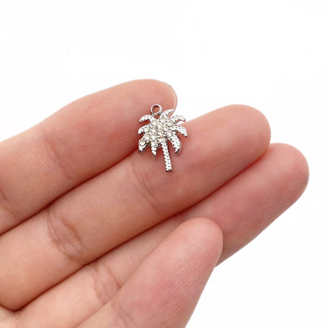 Diamond Coconut palm charm