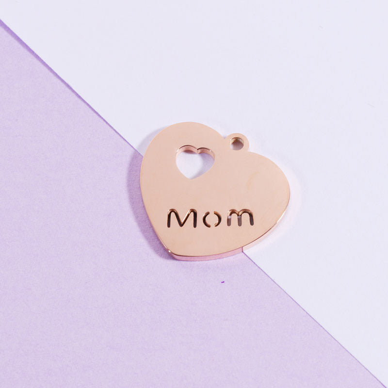 Mom Heart Charm