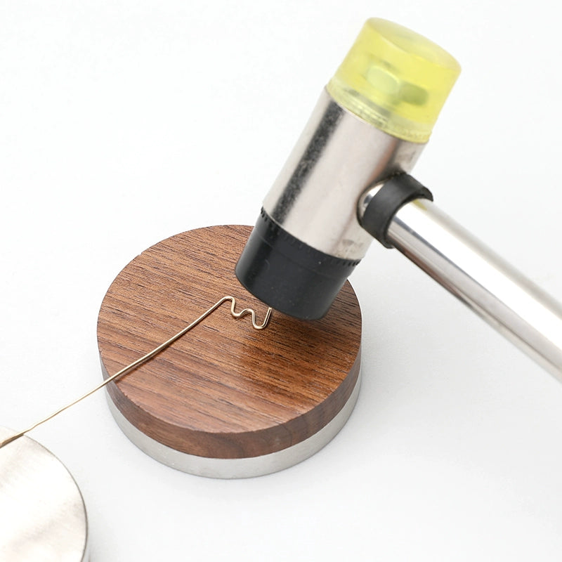 Round Bench Block,Chasing Hammer Jewelry Making Metal Forming Flattening Tool