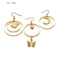 10pcs/pack Circle annulus for earring dream catcher -Vacuum Plating Waterproof Stainless steel