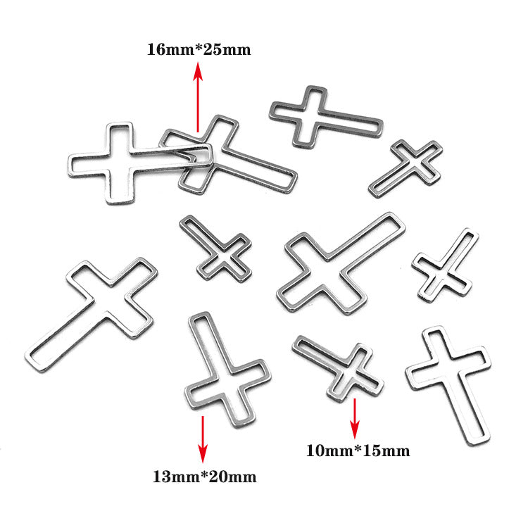 10pcs/pack Cross hollowed-out for diy