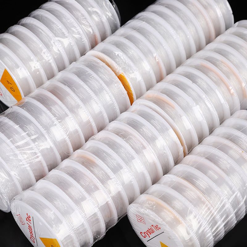 5 Reels TPU Round Clear Elastic Cord for Beads Jewelry Making