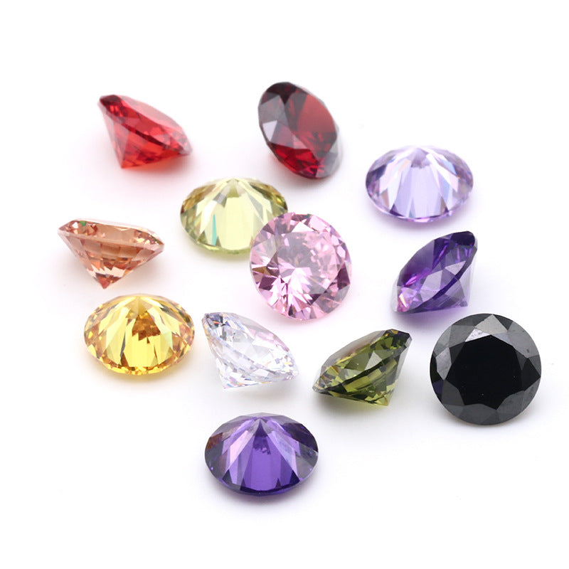 ROUND Cubic Zircon Diamond sharp-bottomed