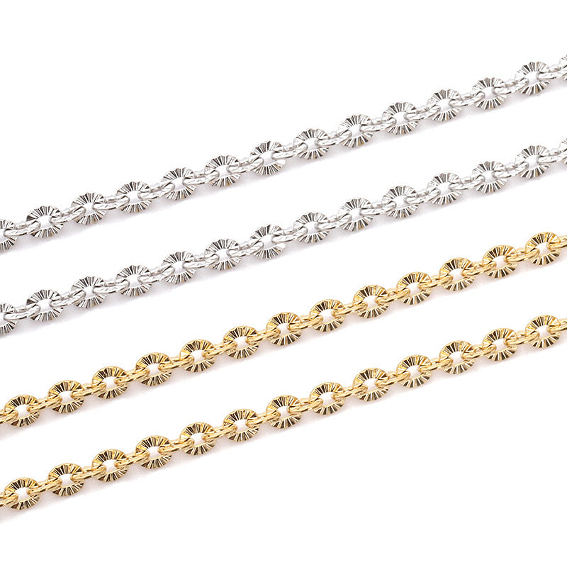 Snow Chain-Vacuum Plating Waterproof Stainless steel chain