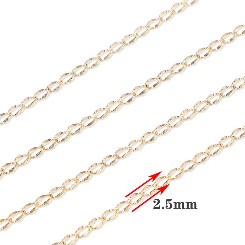 C1179 Carven extension Chain-Vacuum Plating Waterproof Stainless steel chain