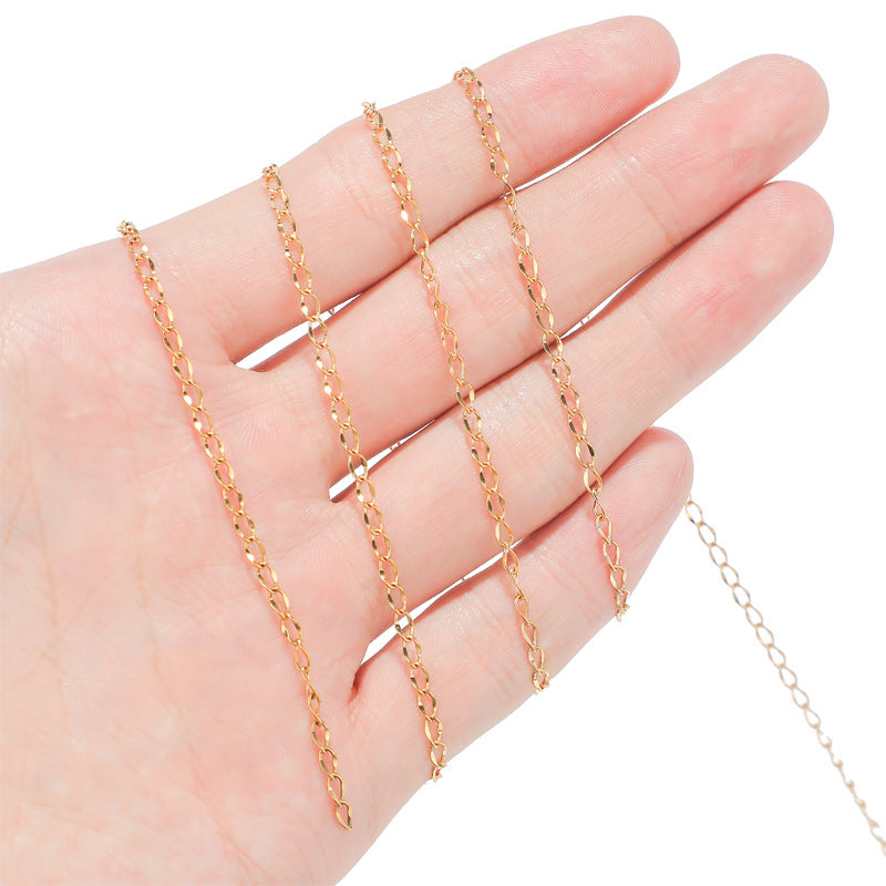 C1179 Carven extension Chain-Vacuum Plating Waterproof Stainless steel chain