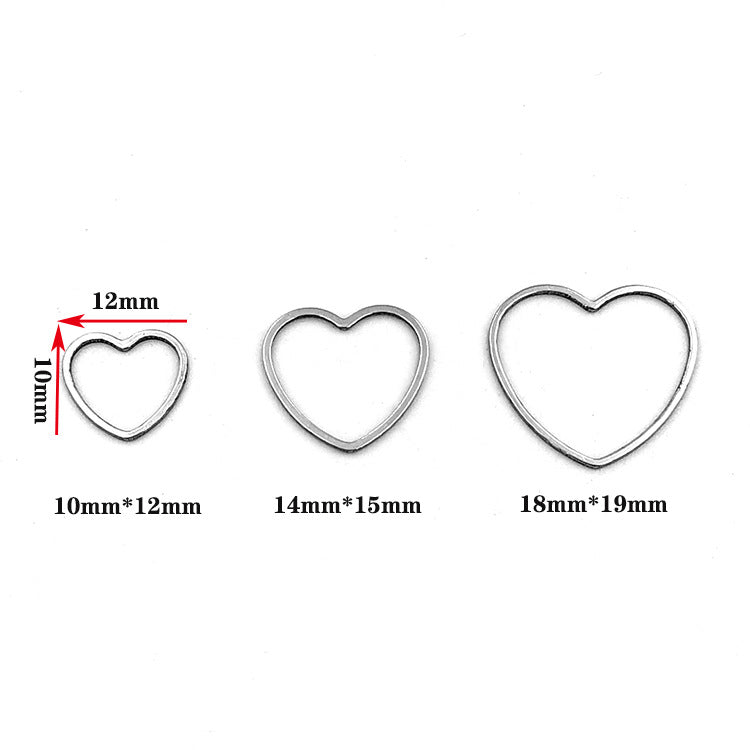 10pcs/pack Heart hollowed-out for diy