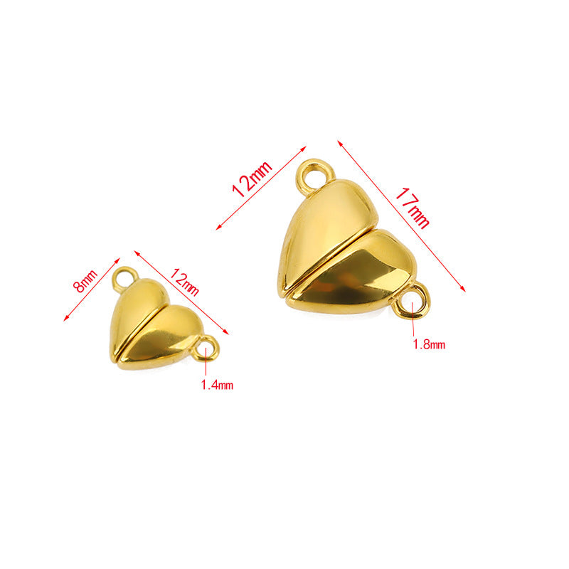Heart magnetic buckle in stainless steel waterproof clasp