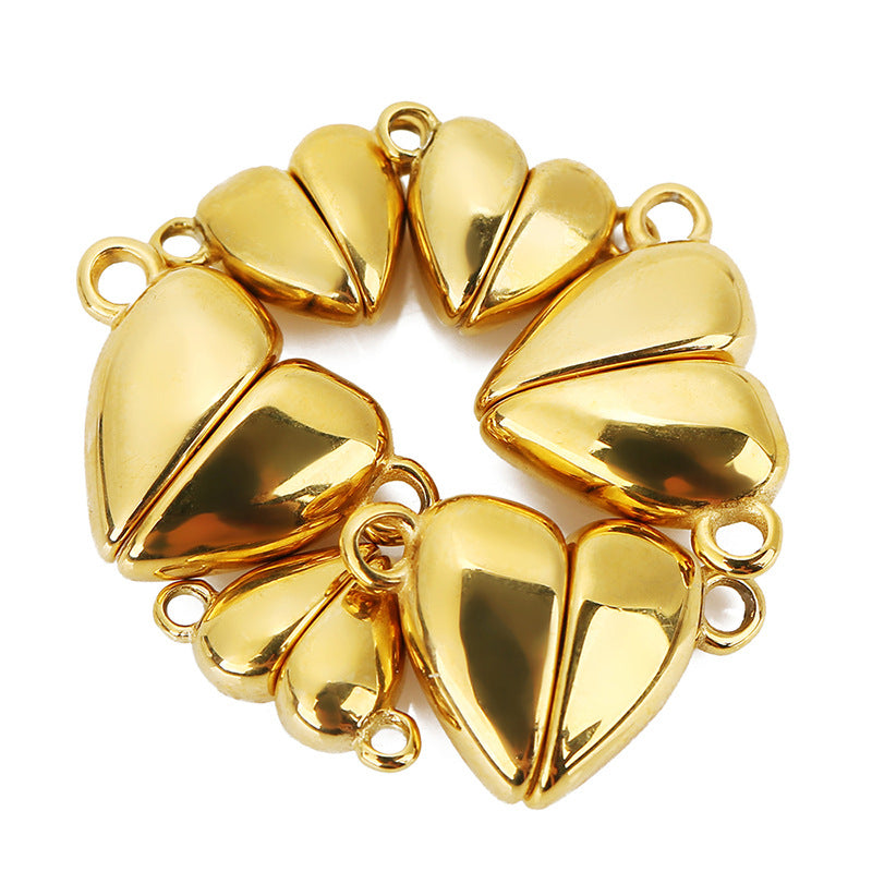 Heart magnetic buckle in stainless steel waterproof clasp