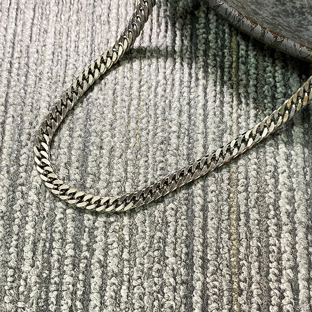 Cut cuban link necklace