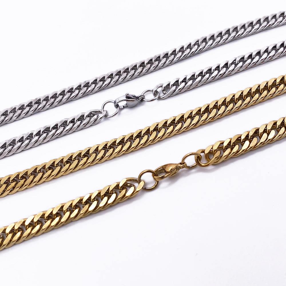 Cut cuban link necklace