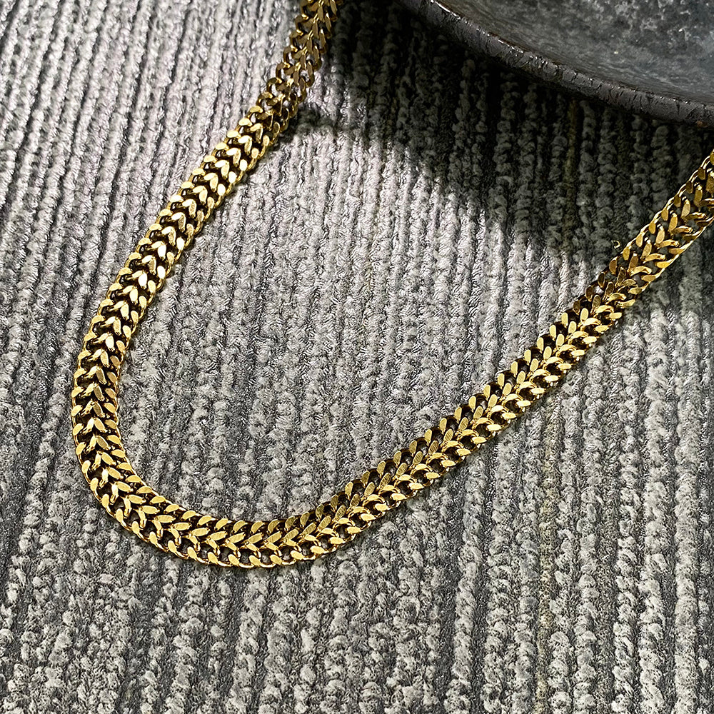 Double cut cuban necklace