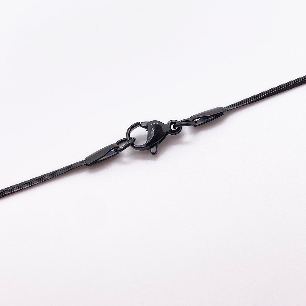 Black snake necklace