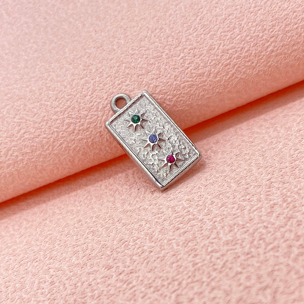 Diamond sun charm