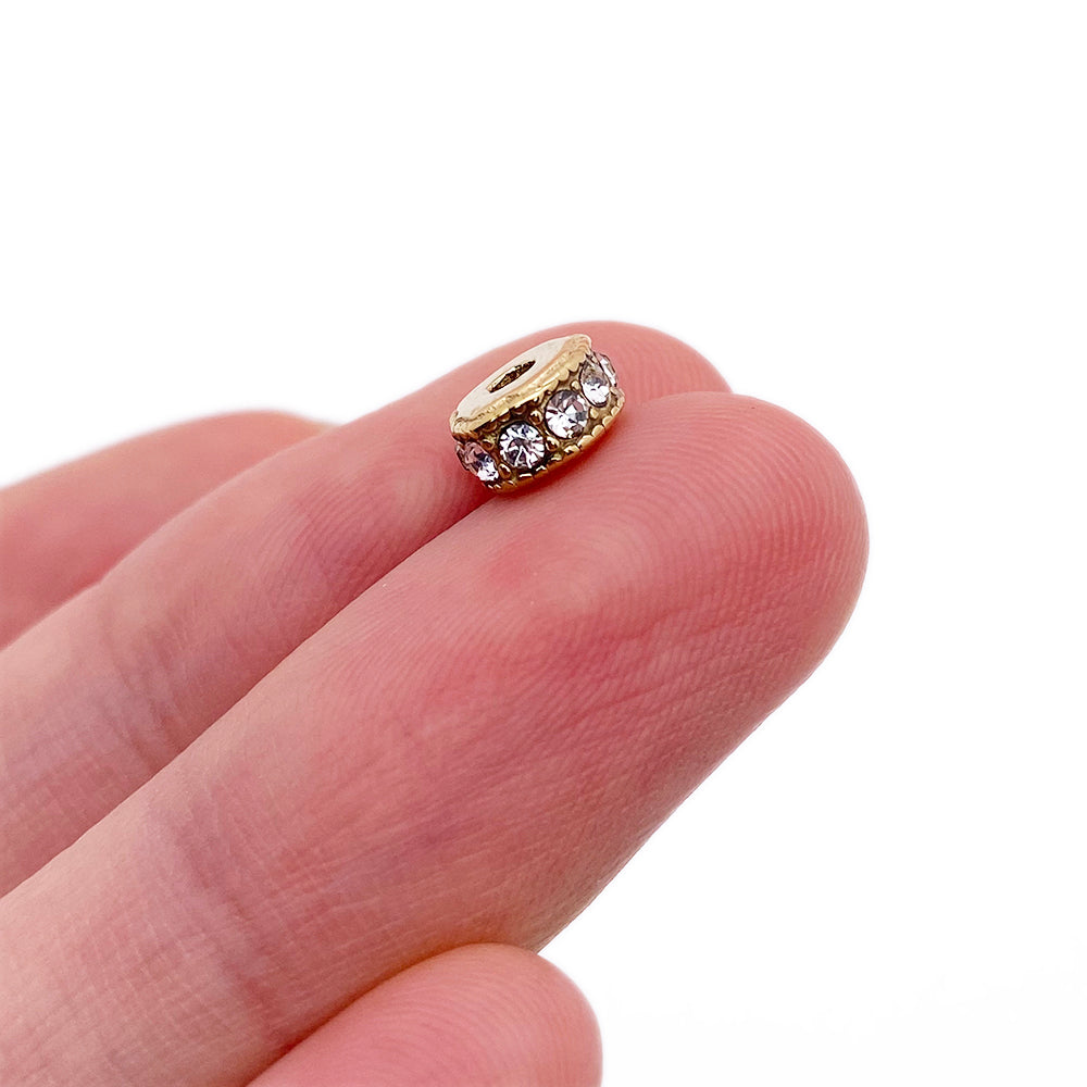 5949 Diamond spacer charm