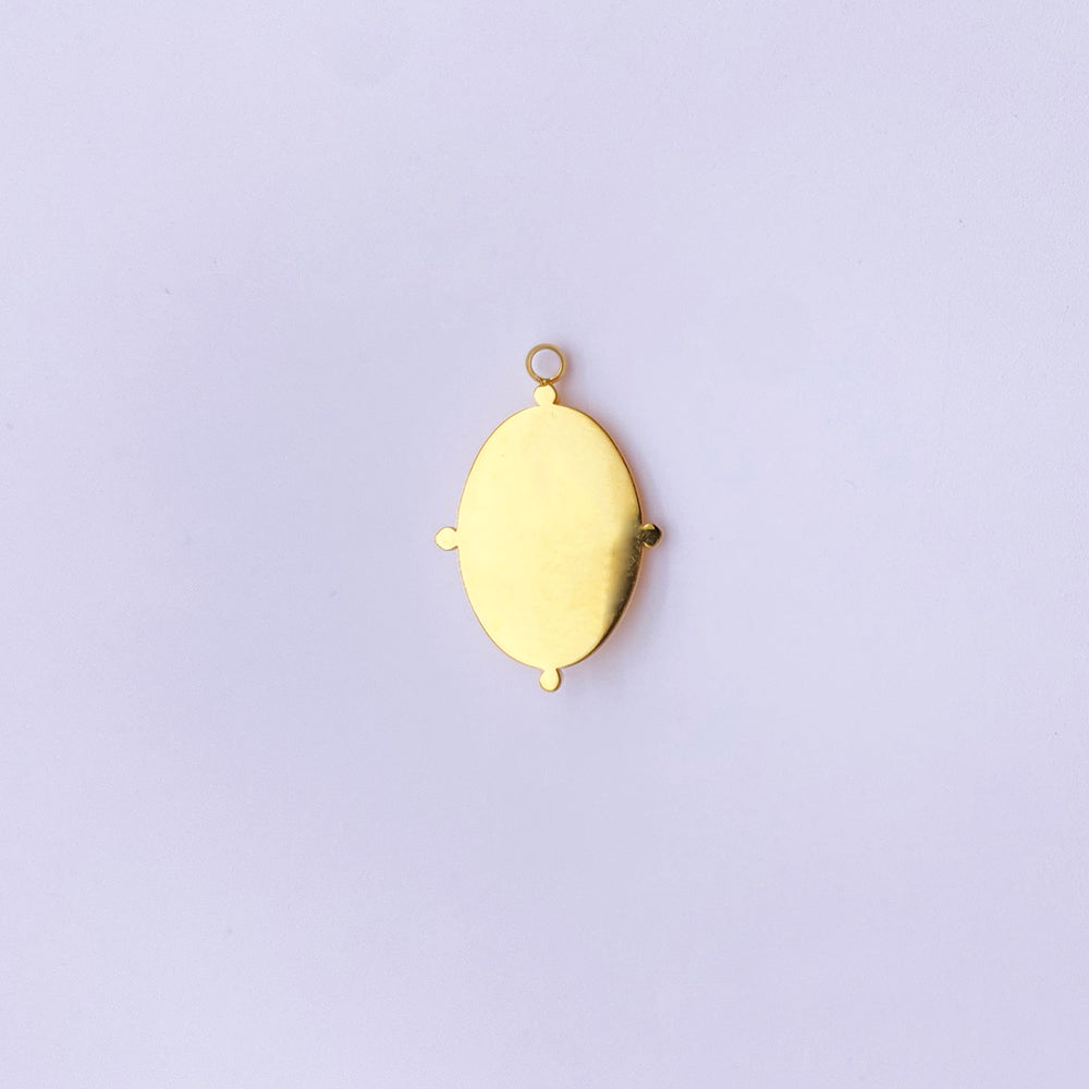 Gemstone sun charm