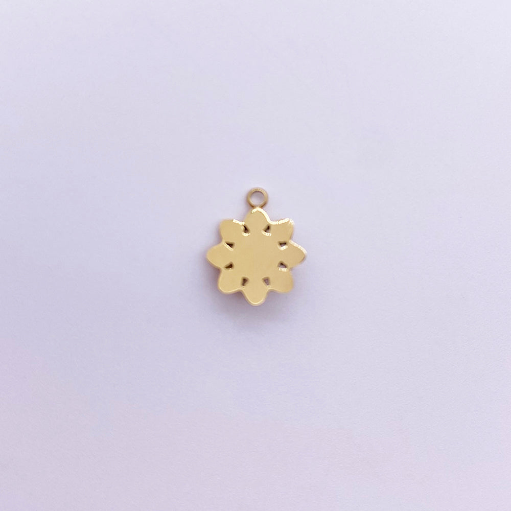 Gemstone sun charm
