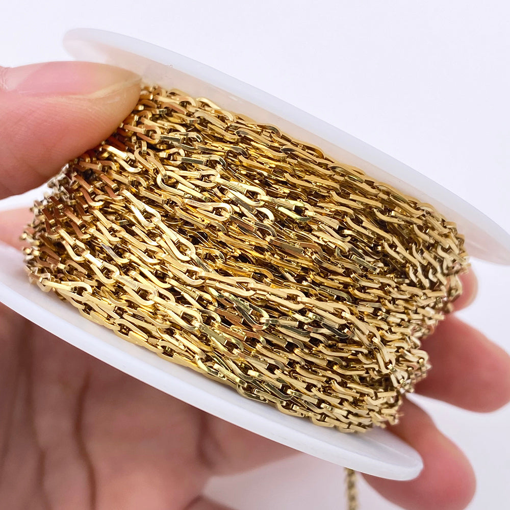 C8008 Seed chain-Vacuum Plating Waterproof Stainless steel chain