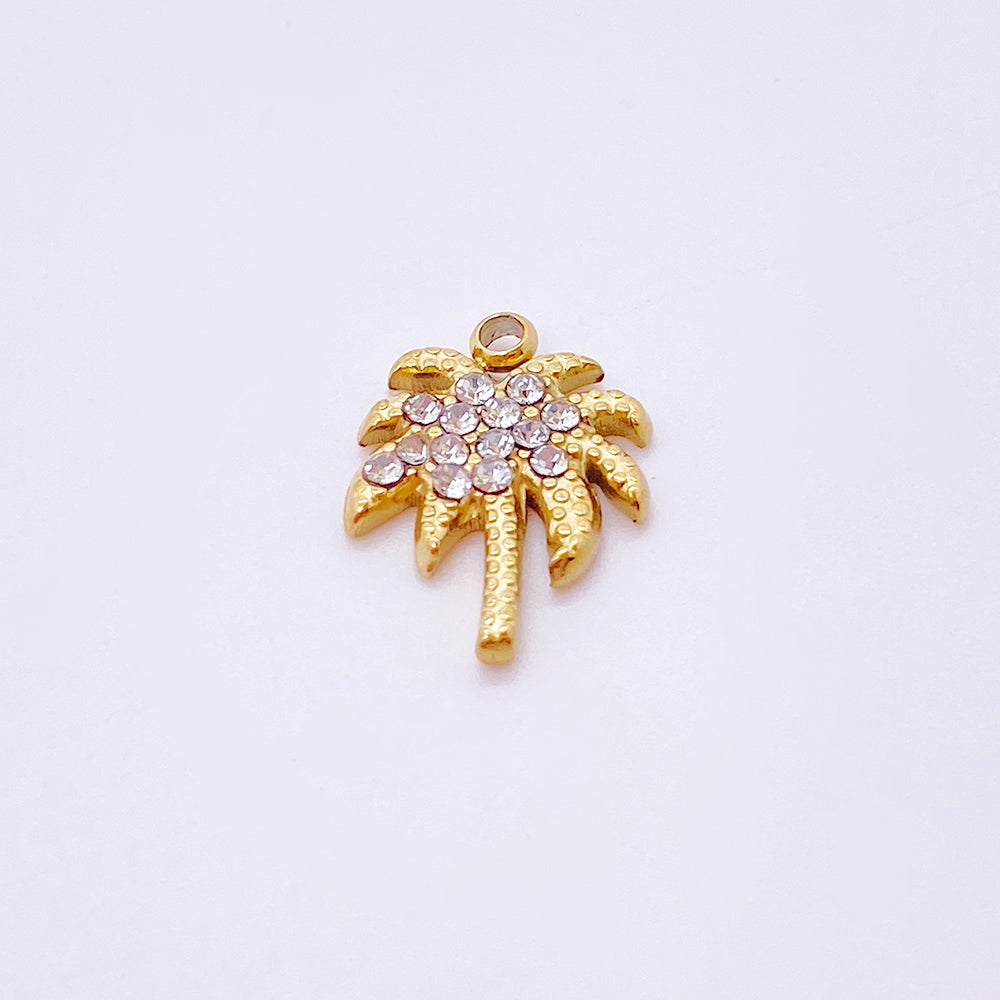 Diamond Coconut palm charm