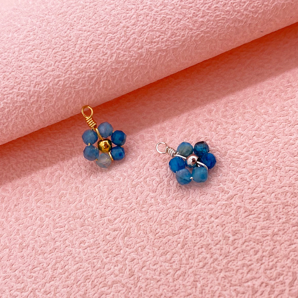 5 pcs/pack Natural crystal daisy flower charm