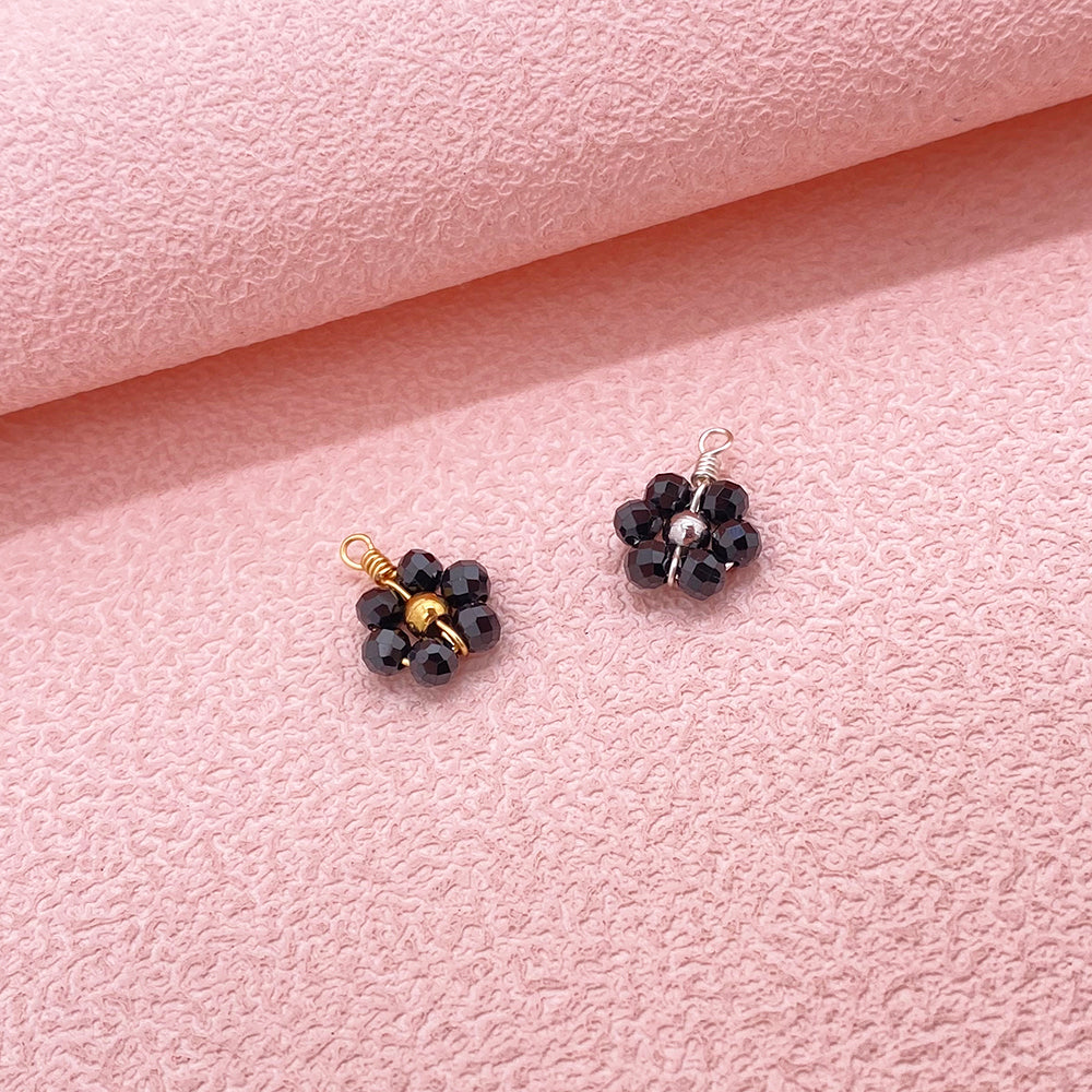5 pcs/pack Natural crystal daisy flower charm