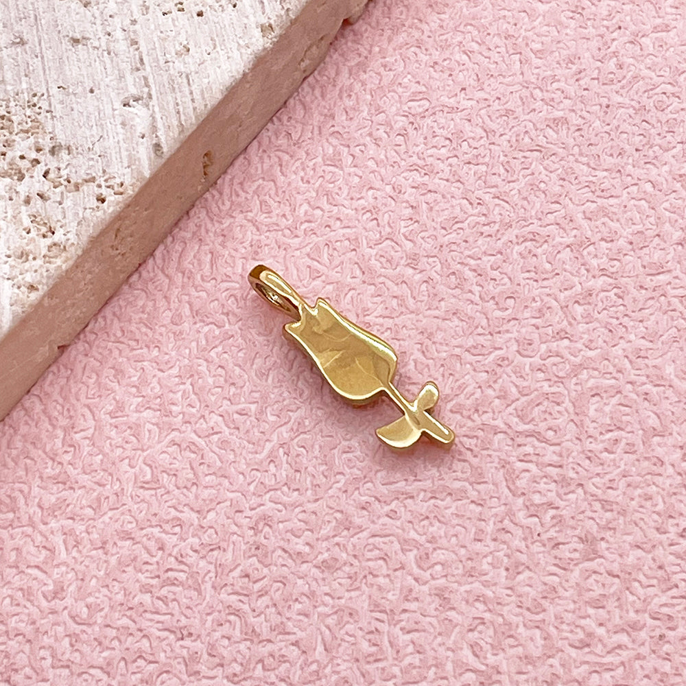 1218 Diamond flower charm