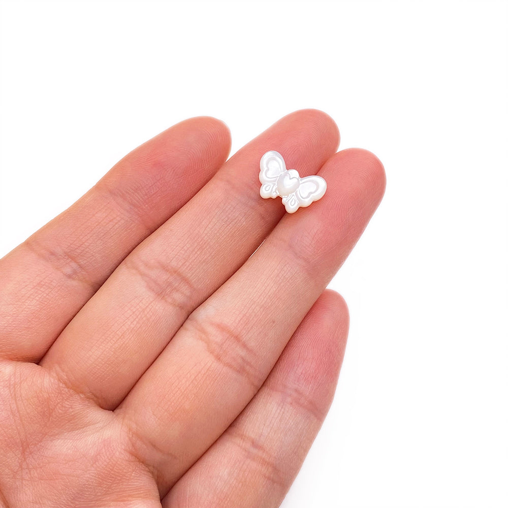 Butterfly shell charm