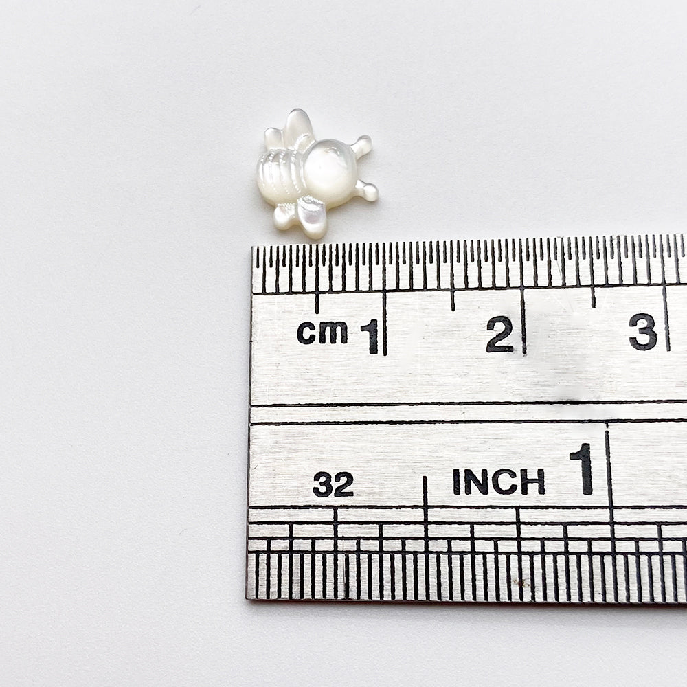 Honeybee shell charm